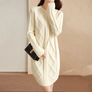 Cream Cable Knit Sweater